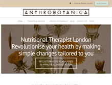 Tablet Screenshot of anthrobotanica.com